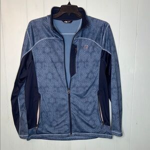 The North Face Lightweight Blue and Black Shirt Jacket